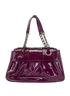 B Bag, &pound;450, Handbags, Purple, Patent Leather, Back view